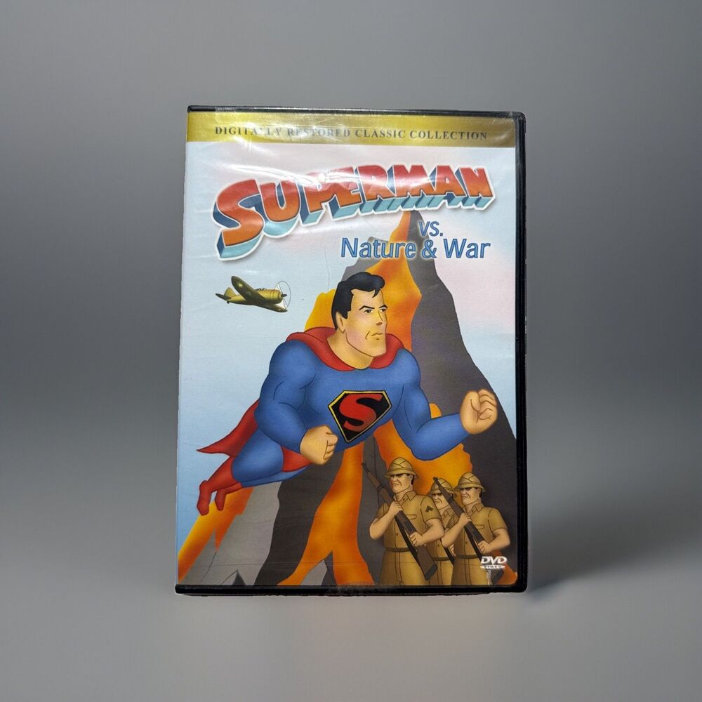 Superman vs. Nature AND War DVD THE ANIMATED CARTOON MOVIE